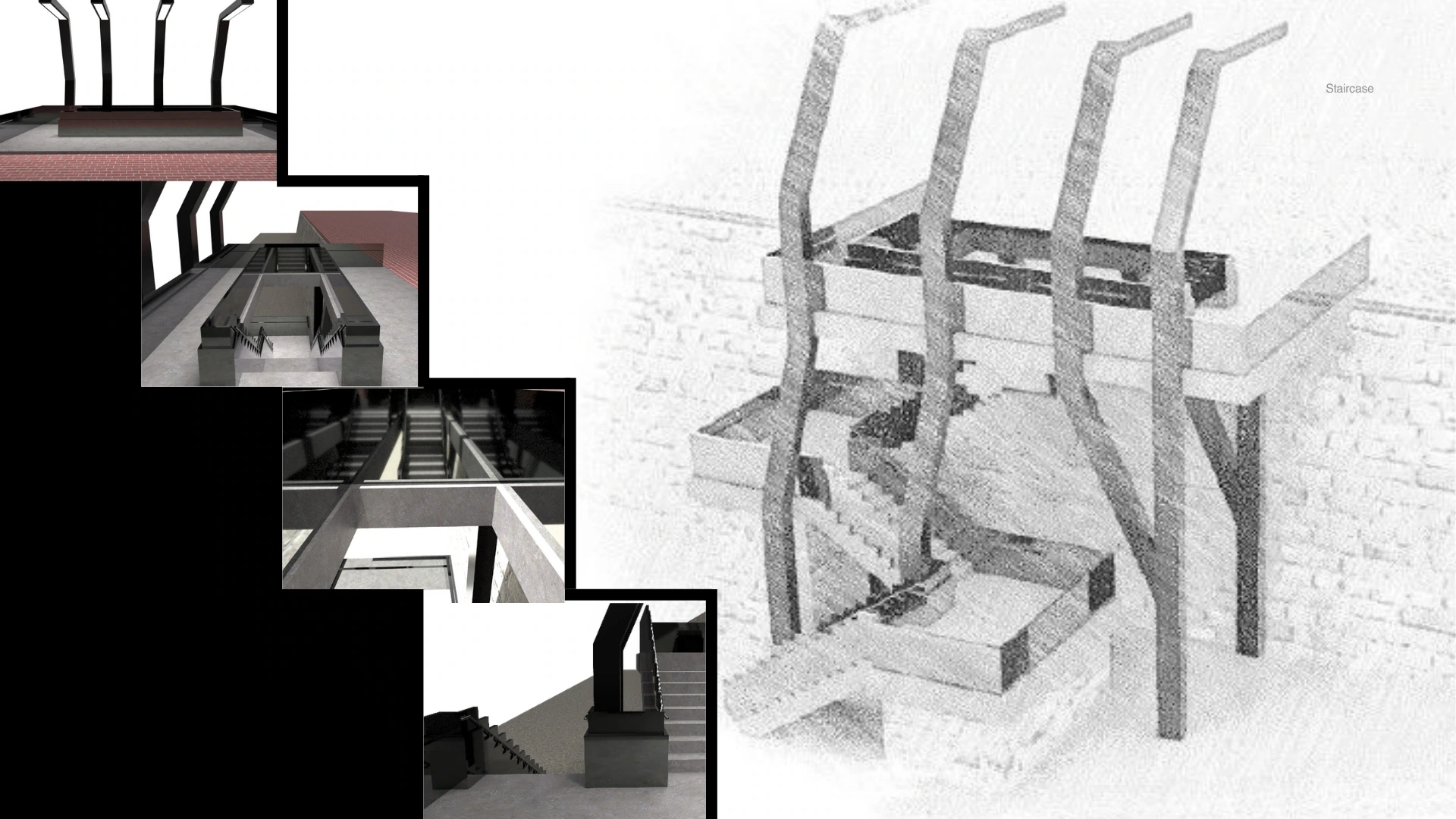 In context. The stair belongs to the route before it belongs to the object.